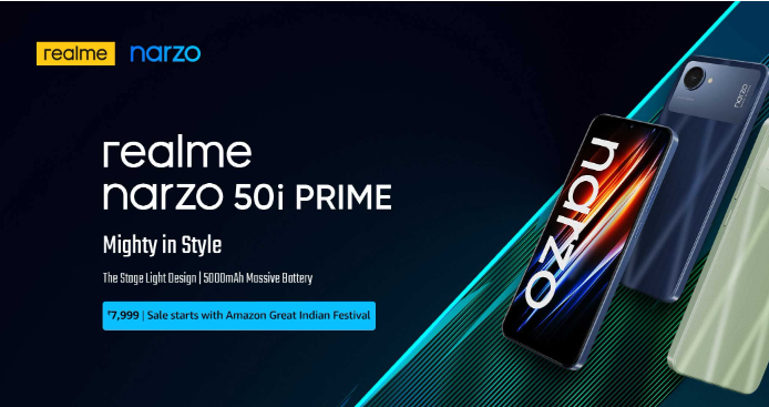 India Desire : Realme Narzo 50i Prime Amazon Price @Rs 6799: Open Sale, Specifications & Buy Online In India